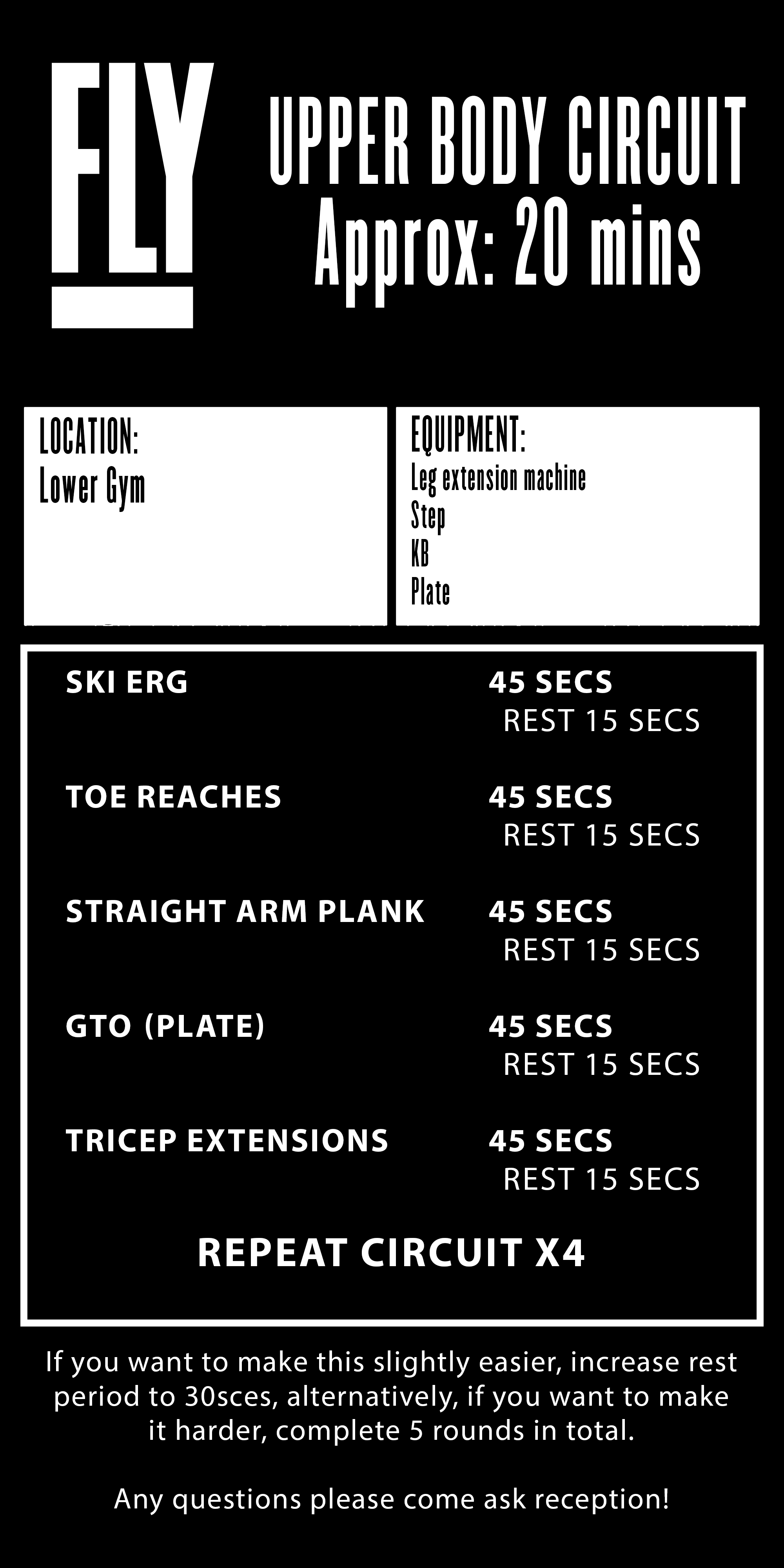 Upper Body Circuit